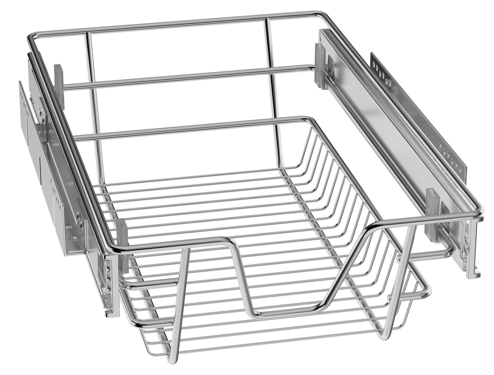 YARDIN Set van 4 Telescopische uitschuiflades voor keukenkasten en badkamers, 30 cm