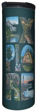 HighlandHome Explore 17 Ounce Double Wall Insulated Stainless Steel Tumbler Manufactured in the USA