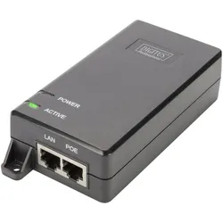Digitus PoE+ Energieversorger Injector 48V 30W 10/100/1000 Mbit RJ45 LAN Eingang RJ45 PoE Ausgang... (802.3af (PoE), 802.3at (PoE+), 30 W), PoE Injector