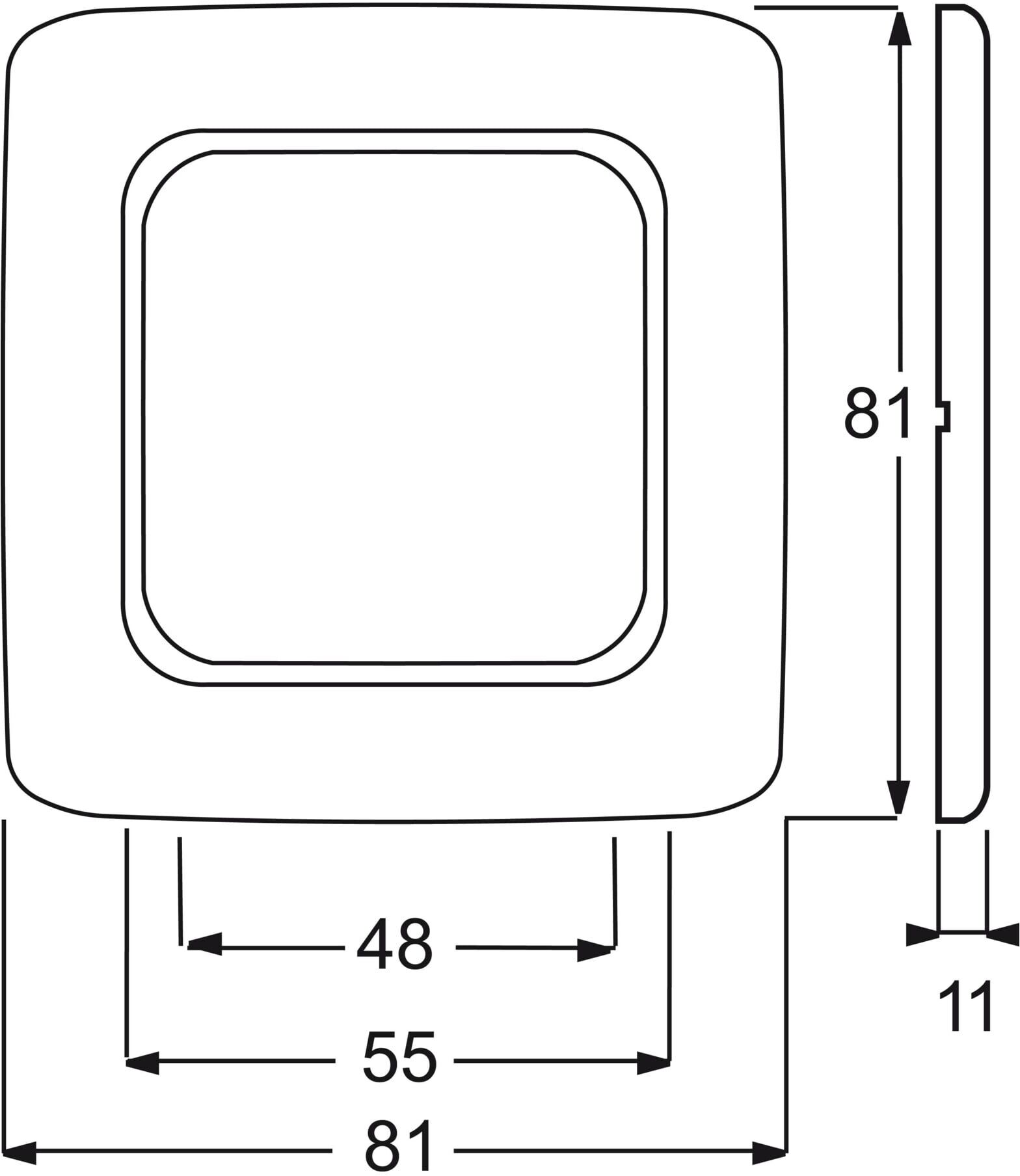 Busch-Jaeger Rahmen 1-fach aws (Heiz.-Not.) 2511 JH-214 (2CKA001725A1009)