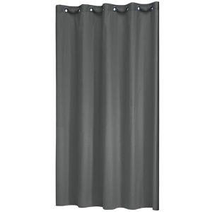 Sealskin Duschvorhang Coloris, 180 x 200 cm, wasserabweisend, waschbar, aus Polyester & Baumwolle, grau