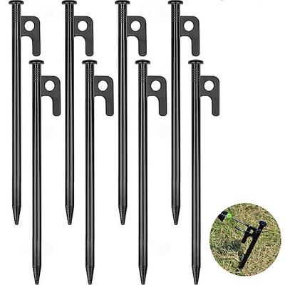 8/16er-Pack Zeltheringe, robuste Zeltheringe aus Metall für Camping, Zeltheringe aus Stahl, 20,3 cm, unzerbrechlich und unflexibel