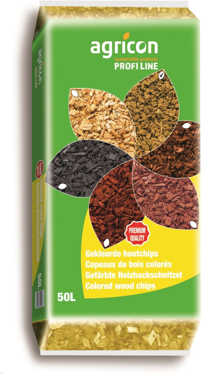 Agricon Hackschnitzel Garten gelb 50 L