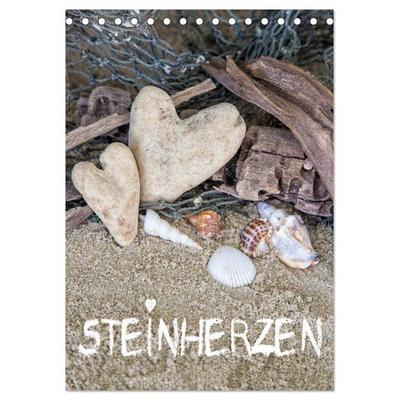Steinherzen 2026 (Tischkalender 2026 DIN A5 hoch), CALVENDO Monatskalender