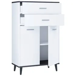Highboard Lindas Weiß/Anthrazit