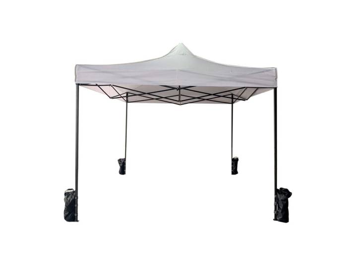 Mobili Rebecca Faltpavillon Weiß 3/3/4 cm, Metall, Quadratisch, 3x4x3 cm, Sonnenschutz, Pavillons