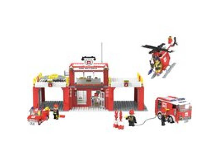 PLAYTIVE CLIPPYS Set de construction (caserne de pompiers)