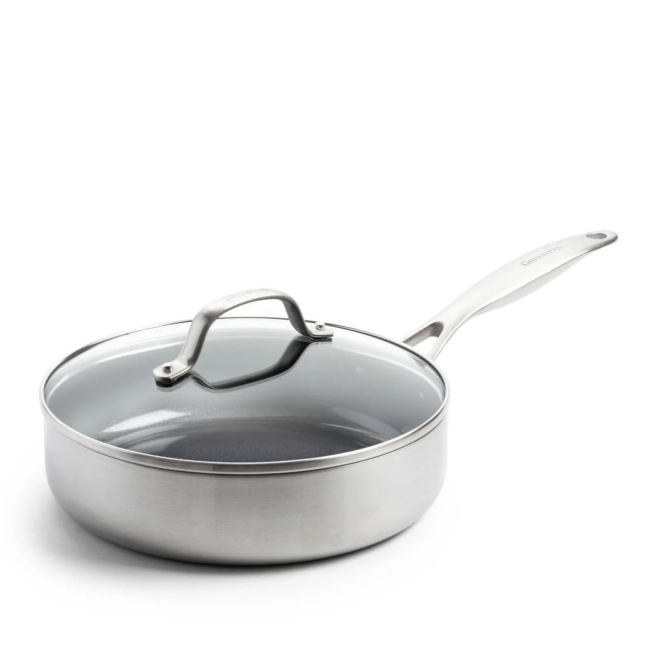 GreenPan Geneva Stoofpan met keramische antiaanbaklaag en deksel 24cm