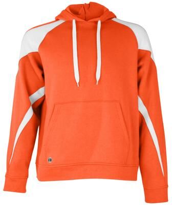 Holloway 229546 Prospect Hoodie in Orange/White size 2XL   Cotton/Polyester Blend