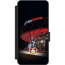 Nivocase Klapphülle für Samsung Galaxy S26 Handyhülle aus Kunst Leder NIVOflip schwarz Bayer 04 Leverkusen (Samsung Galaxy S26), Smartphone Hülle, Schwarz
