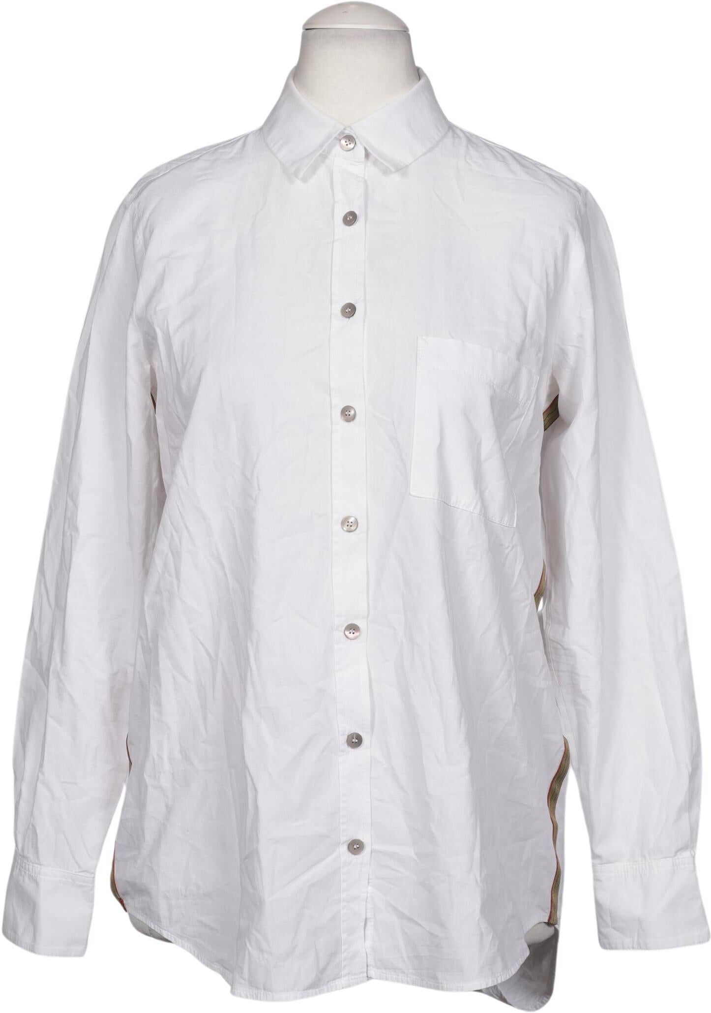 Cartoon Damen Bluse, Weiß, Gr. S, Baumwolle - Second Hand
