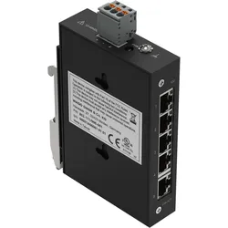 Wago Industrial-ECO-Switch (5 Ports), Netzwerk Switch, Schwarz
