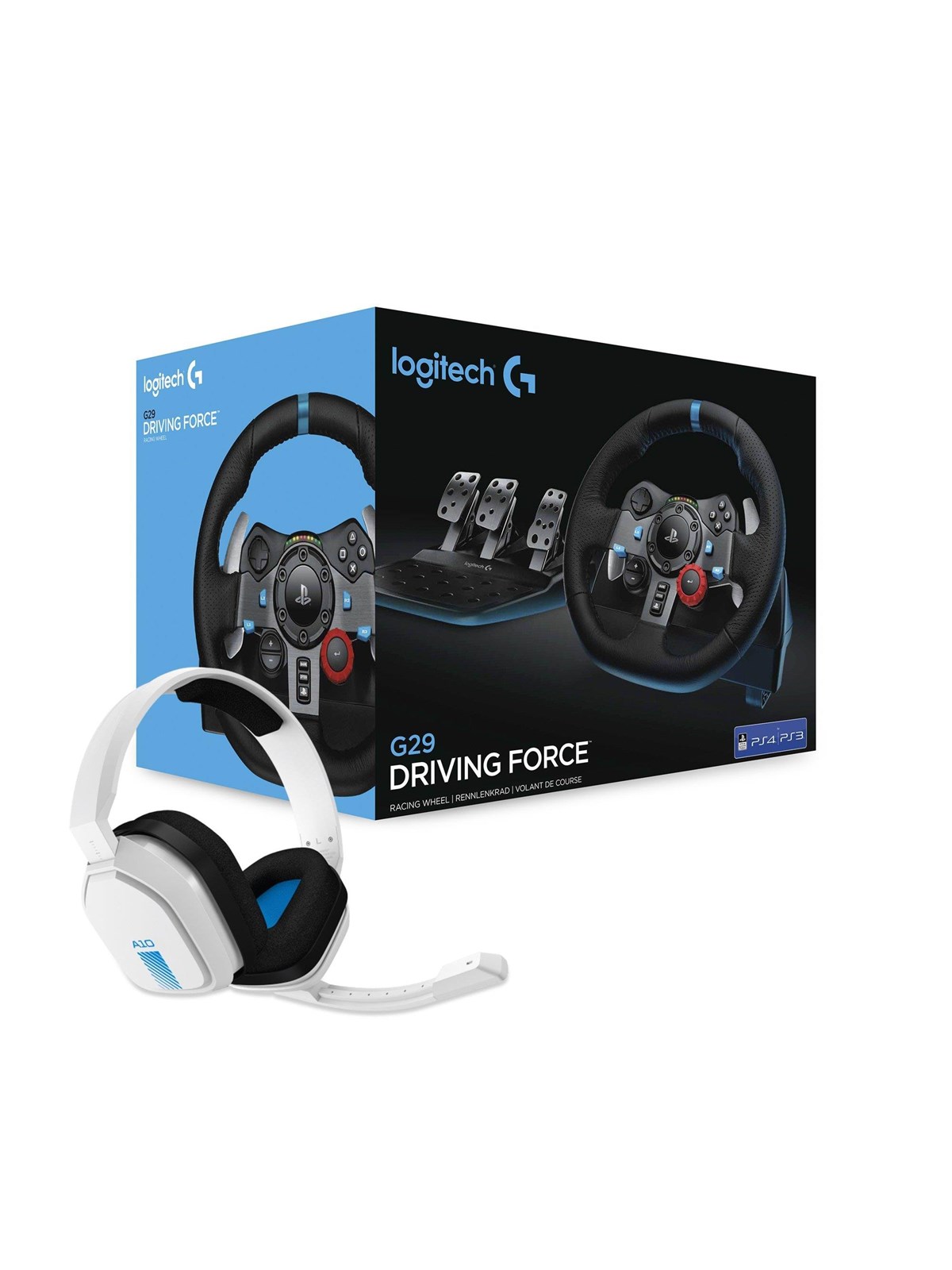 Logitech G29 + Astro A10 Bundle - Wired - Sony PlayStation 4