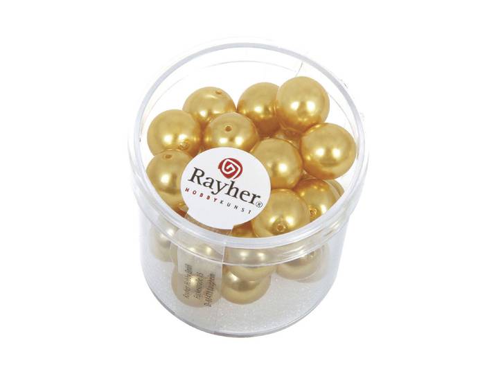 Rayher Renaissance Glaswachsperlen ⌀ 10 mm 35 Stück