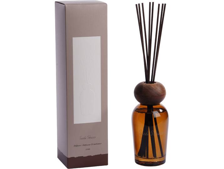 Diffusor Sarina braun 220 ml - Material: Glas/Holz - Diffusor