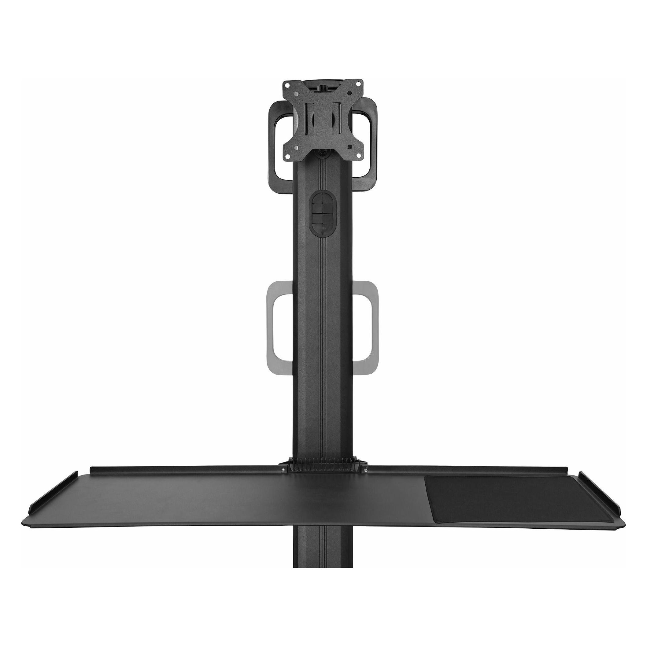 StarTech com WKSTNCART, Nero, 360°, -30 - 30°, 1300 - 1600 mm, 4 ruota(e), 8 kg (WKSTNCART)