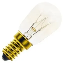 Glühbirne | Kleine Fassung E14 | Röhrenlampe | Klar | 25mm | 15W