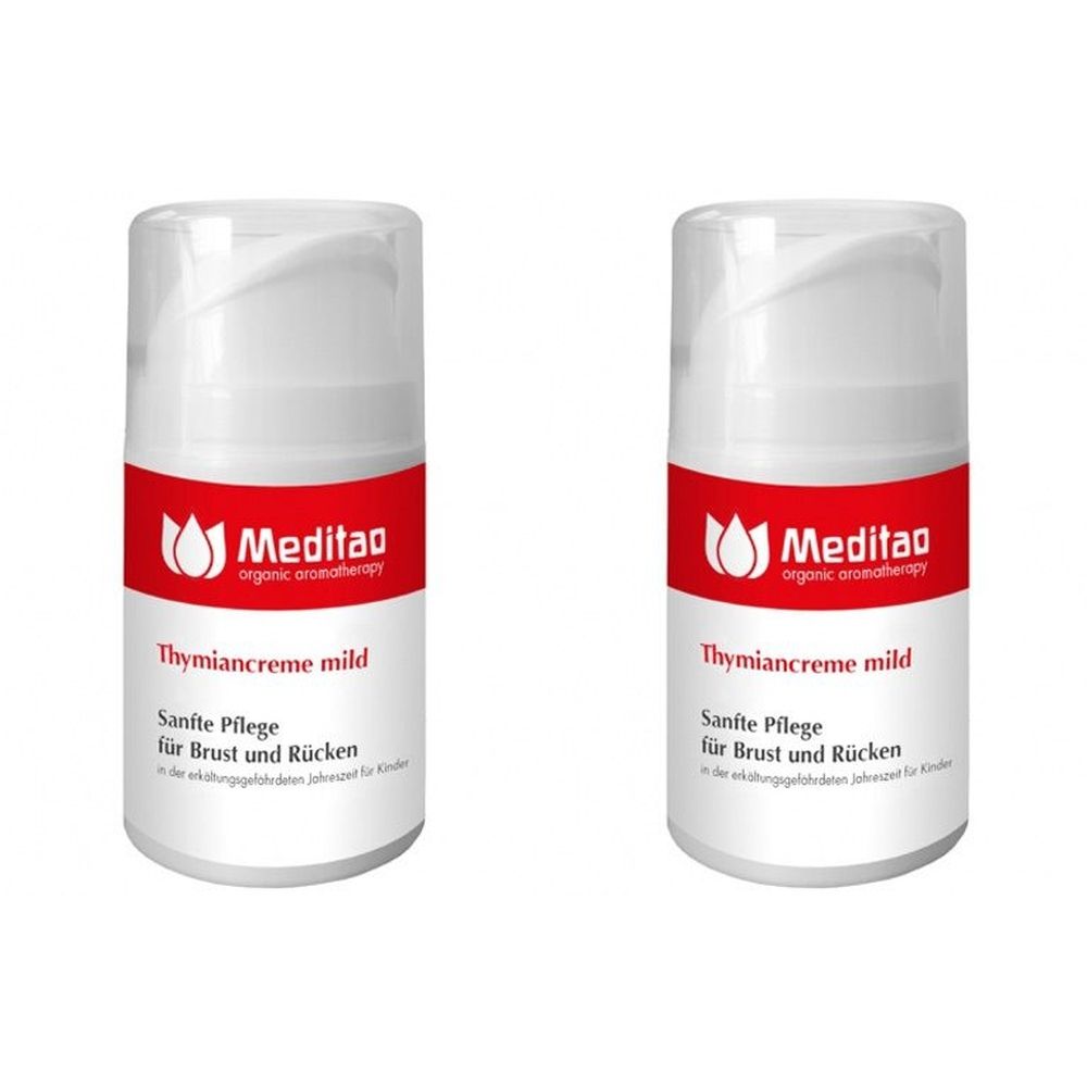 2x Meditao Thymiancreme mild 2x50 ml Creme
