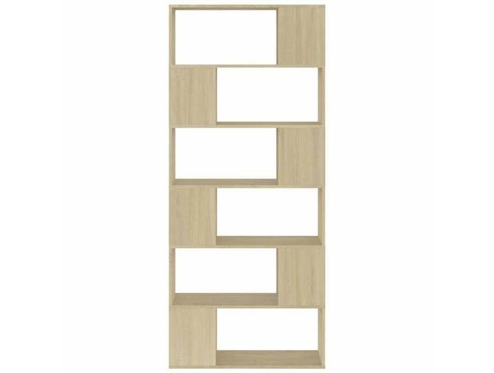 Étagère pour livres - Bibliothèque - chêne sonoma - Bois d'ingénierie - design élégant - pour maison(84961）