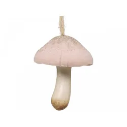 Chic Antique Pilz Velours zum Aufhängen, H7/Ø5,5 cm, puder