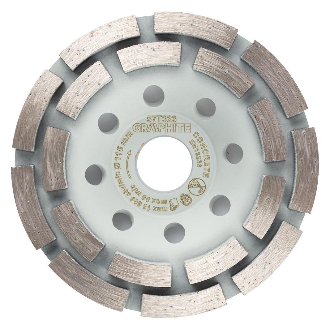 Graphite Diamantschleifscheibe, 2 Segmente, 115 x 22,2 mm, trocken (59828835)