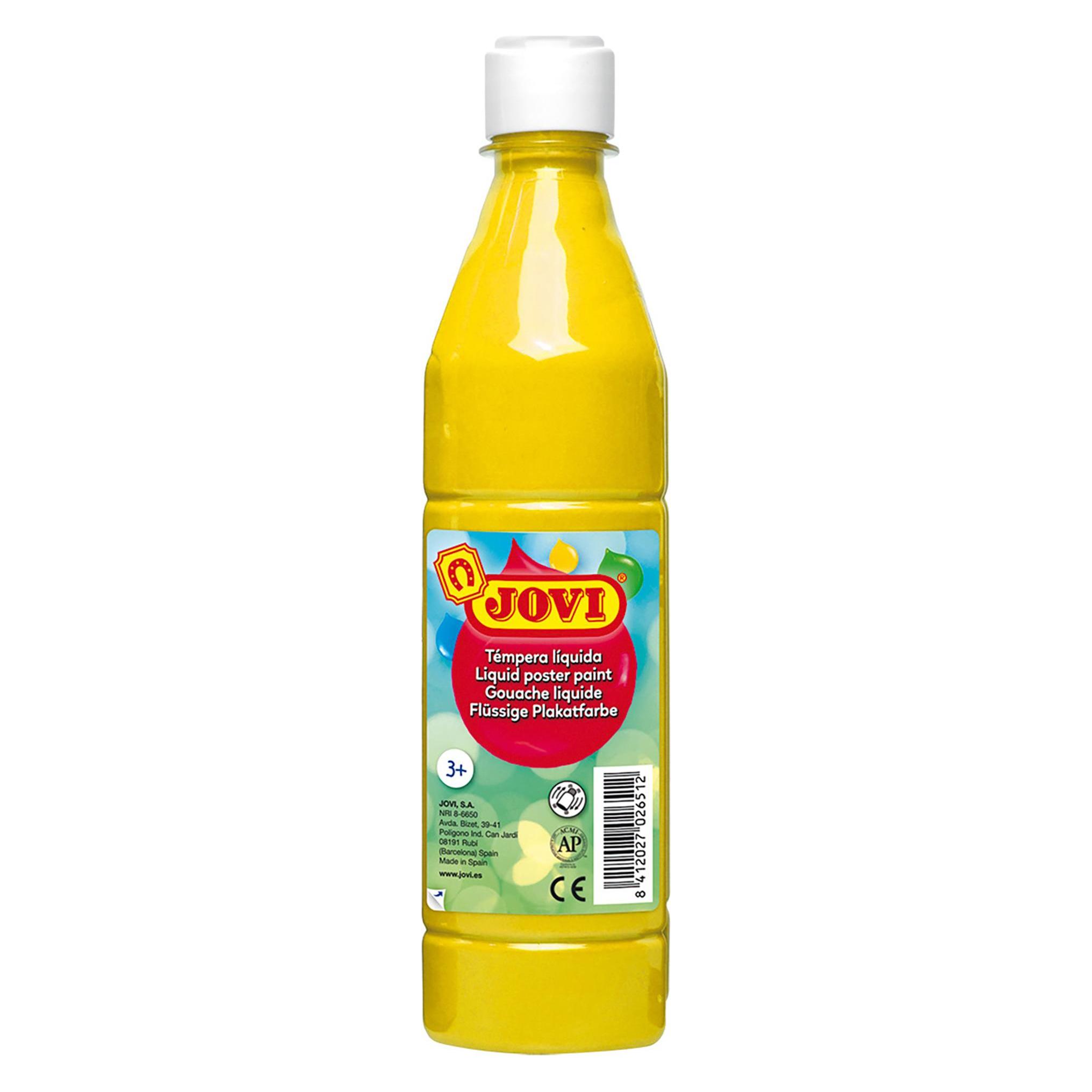 Jovi Plakatfarbe / Temperafarbe 500ml Flasche gelb (500 ml) (50602)