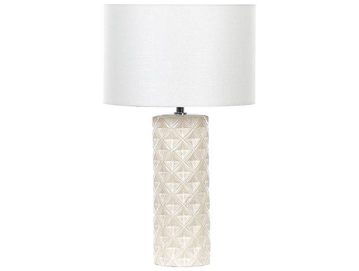Lampe à poser céramique beige clair