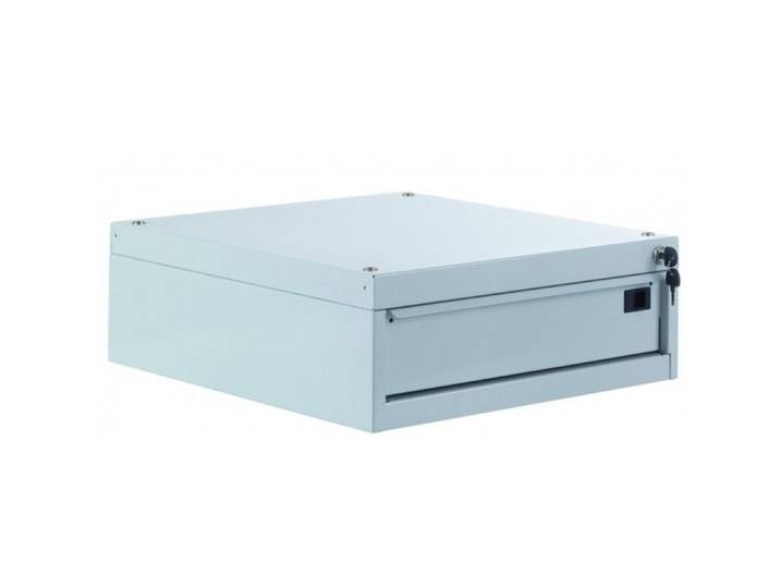 Tiroir individuel métallique pour plan de travail - Gris époxy (35 kg)
