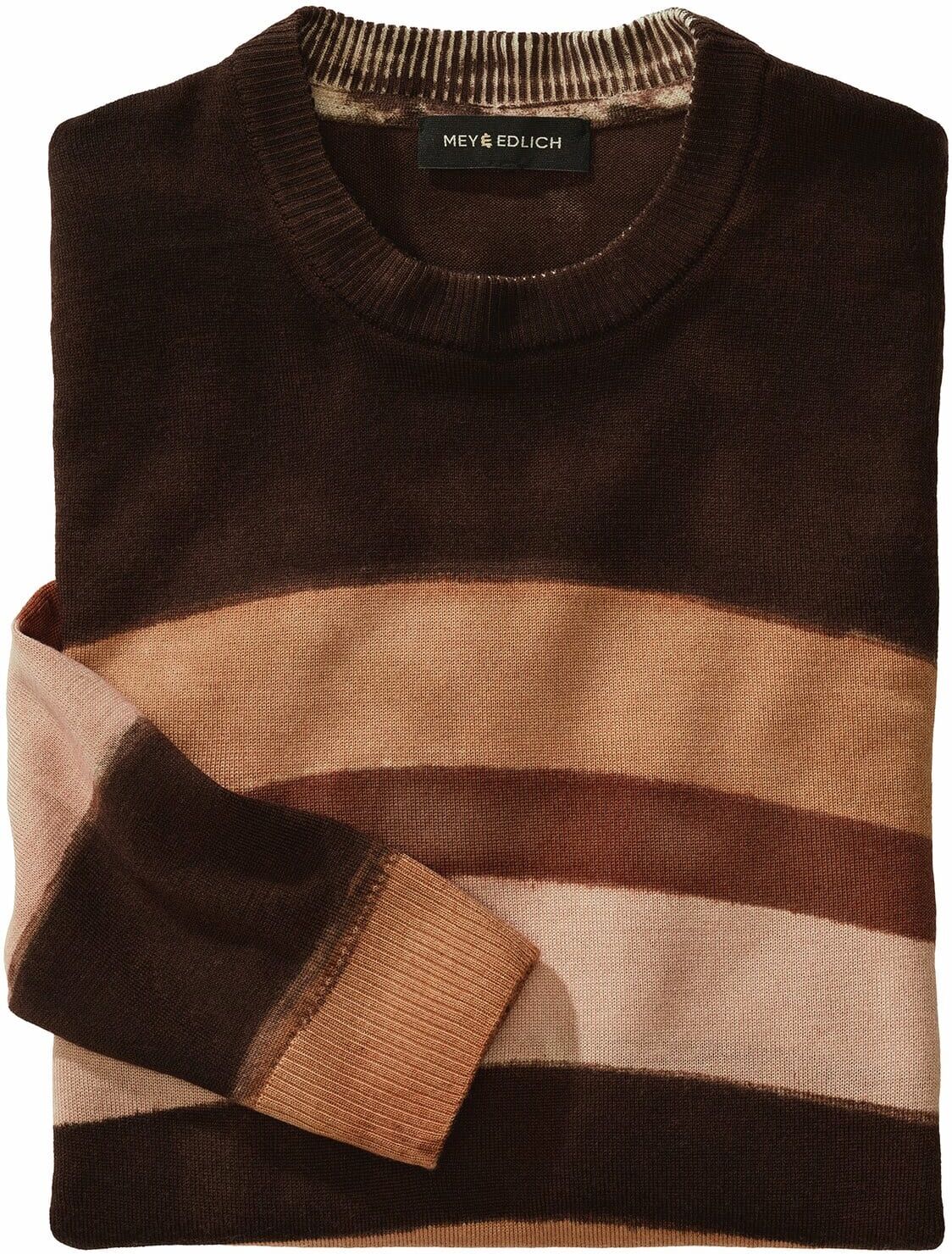 Mey & Edlich Schafstreifen-Pulli Braun 46