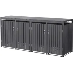 MÜLLTONNENBOX 4er Anthrazit