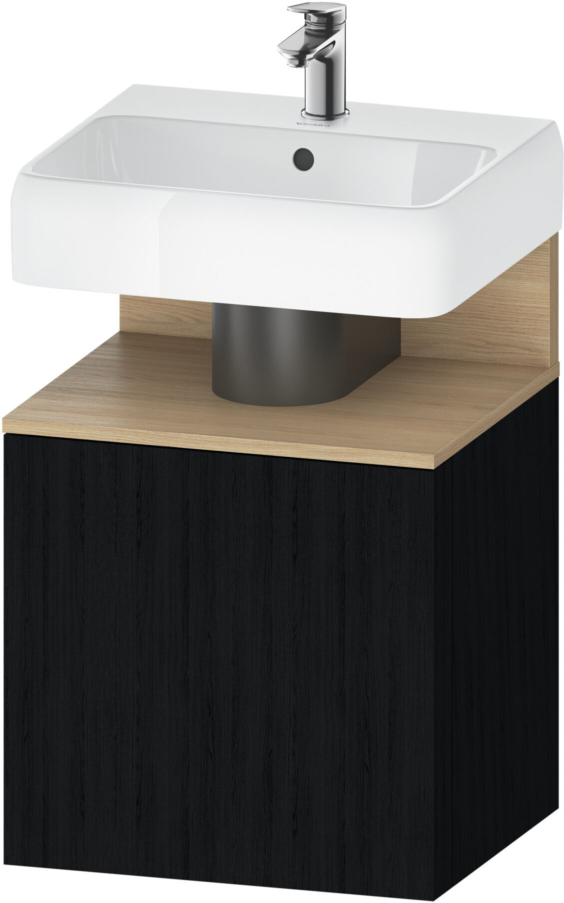 Duravit Waschtischunterschrank Qatego 49x42x64,5cm, 1 T, T. li, Ei Natur/Ei sw (QA4077L30160000)