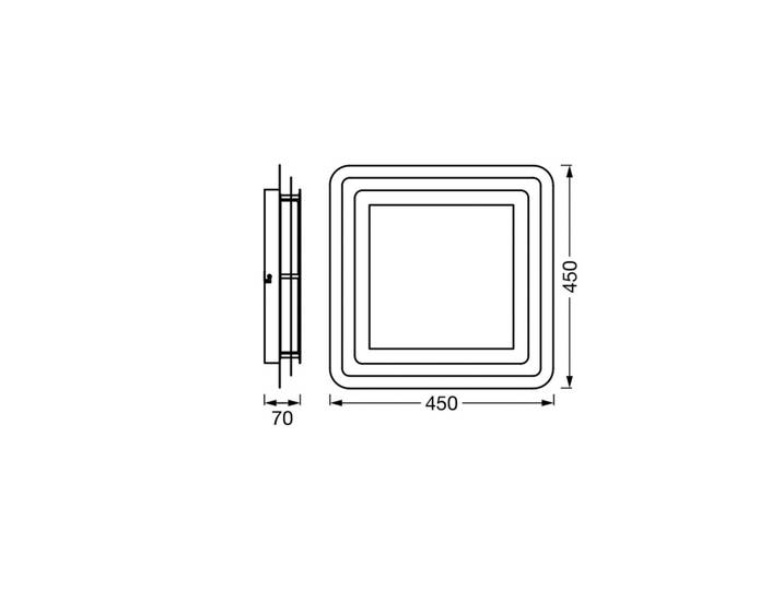 OSRAM LED Deckenleuchte ORBIS SPIRAL LAYER, weiß / opal, für Wohn- / Esszimmer, Metall, Modern