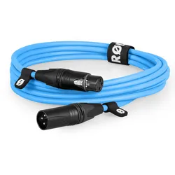 XLR3M-B Premium XLR blau 3m Mikrofonkabel