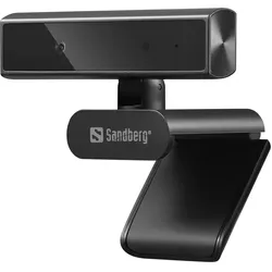 Sandberg Face-ID Webcam Mini (2 Mpx), Webcam, Schwarz