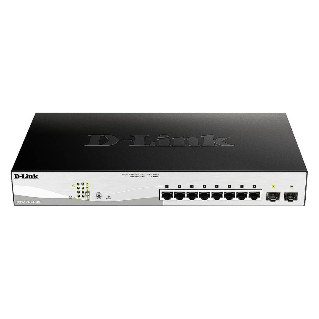 D-Link DGS-1210-10MP:10Port SmartSwitch (10 Ports) (DGS-1210-10MP)