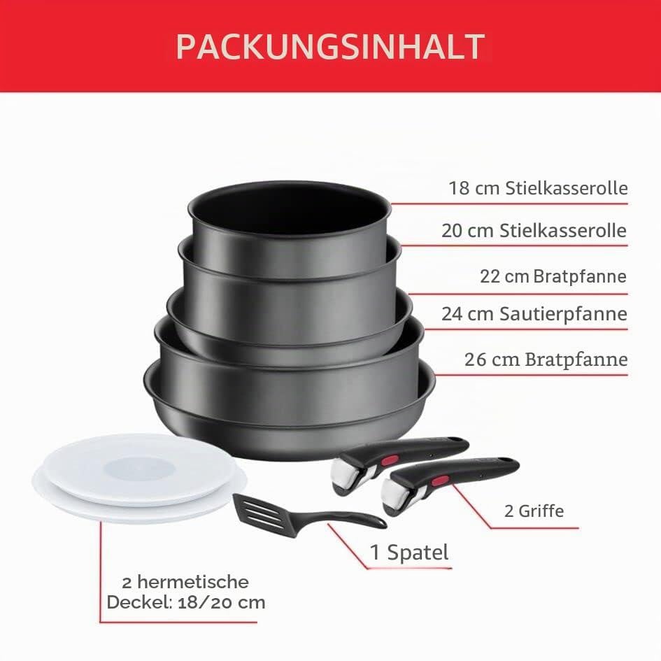 Tefal Ingenio Daily Chef set van 10 pannen, model L7619302