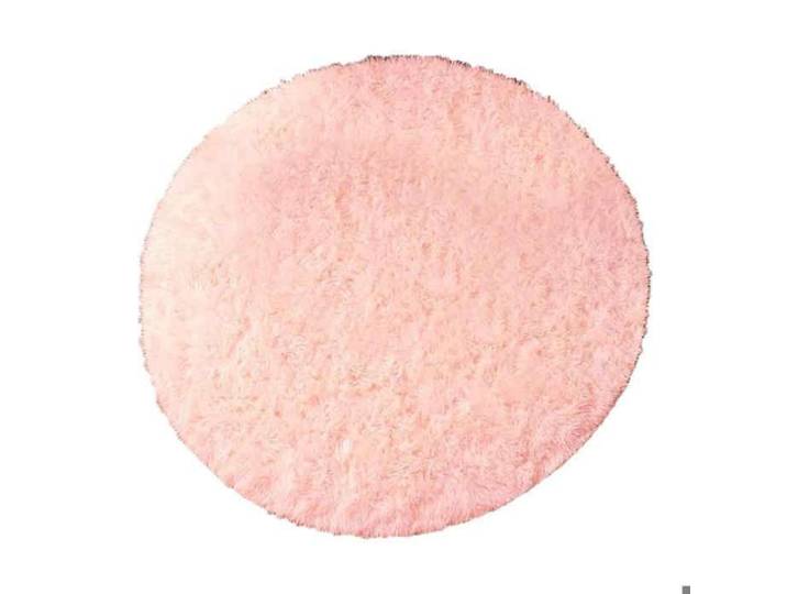 1 Tapis rond 140 cm peluche douce antidérapant rose chambre enfant adulte .