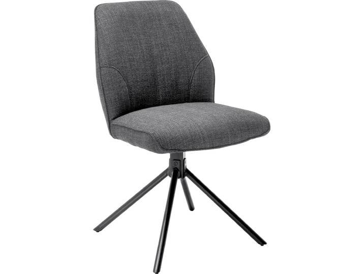 Polsterstuhl TAYLOR 49 x 88 cm grau anthrazit
