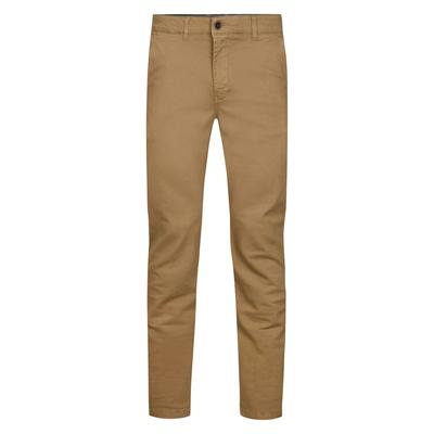 Chinohose PETROL INDUSTRIES, Herren, Gr. 32, Länge 34, braun (oak), Web, Obermaterial: 98% Baumwolle, 2% Elasthan, regular fit lang, Hosen Chinohose, Etwas niedrigere Leibhöhe