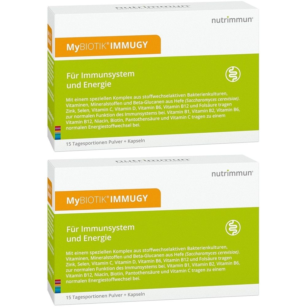 Mybiotik Immugy Kombipackung 15x2 g+30 Kapseln 2x 2x15 St