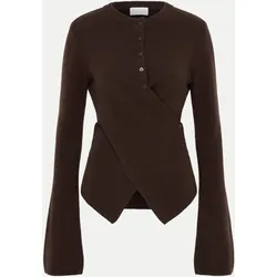Strickjacke in Wickel-Optik Joreen Braun 38
