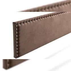 Gepolstertes Kopfteil MODENA Aqualine 90x55x8 cm - Schokolade - Moonia
