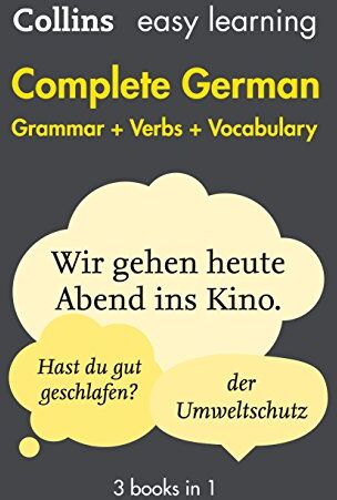 Collins Dictionaries - Easy Learning Complete German - Grammar, Verbs and Vocabulary (3 Books in 1) (Collins Easy Learning German) - Preis vom 17.10.2026 19:25:27 h