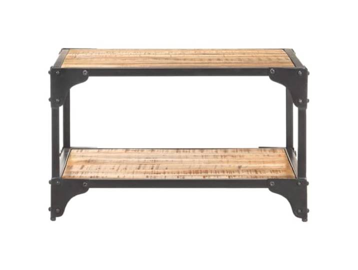 Couchtisch 60x60x35cm aus massivem Mangoholz Quadratische Tischplatte 60x60cm, Höhe 35cm, Mangoholz, Maserung, Wohnzimmer, Flur, Balkon