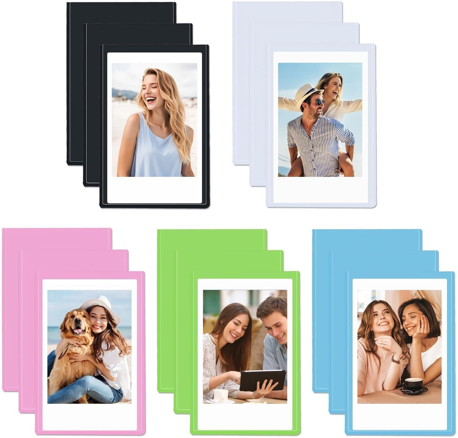 Set van 15 magnetische fotolijsten