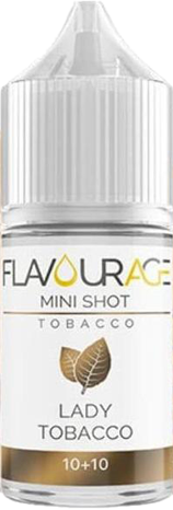 Flavourage Lady Tobacco Aroma Mini Shot 10ml Tabacco Leggero