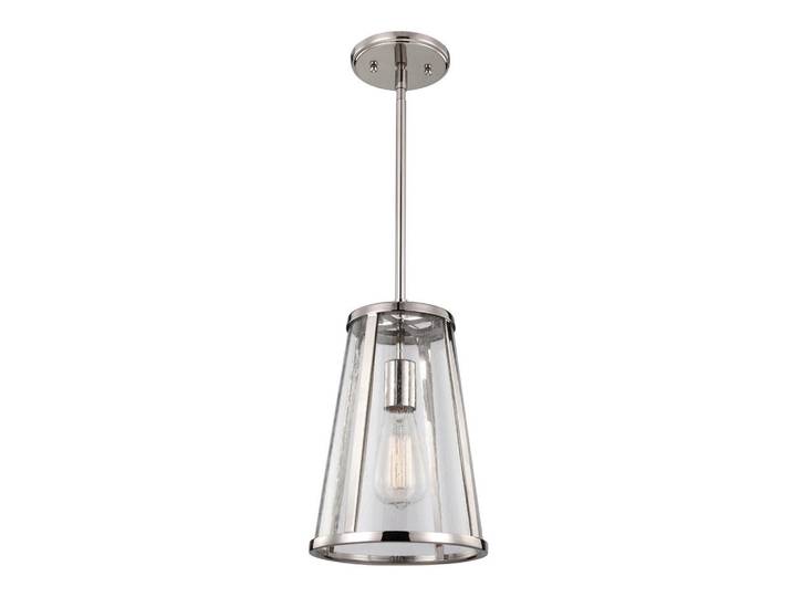 Elstead Lighting Hängeleuchte Harrow, Nickelfarben, Metall, 32.1 cm, RoHS, Lampen & Leuchten, Innenbeleuchtung, Hängeleuchten, Pendelleuchten