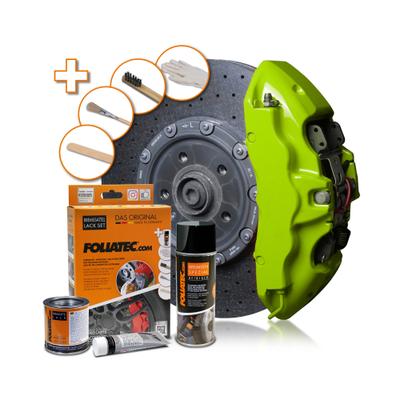 FOLIATEC Bremssattellack Bremssattel Lack Set toxic green 2177