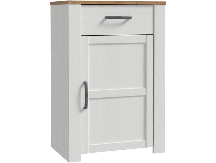 Schuhkommode FORTE Bohol Schuhschrank, Soft Close, 6 Paar Schuhe , riviera eiche, sibiu lärche hell, B:66,7cm H:99,3cm T:42cm, Holzwerkstoff, Sideboards, Schuhkommode, B/H/T 66,7/99,3/42 cm