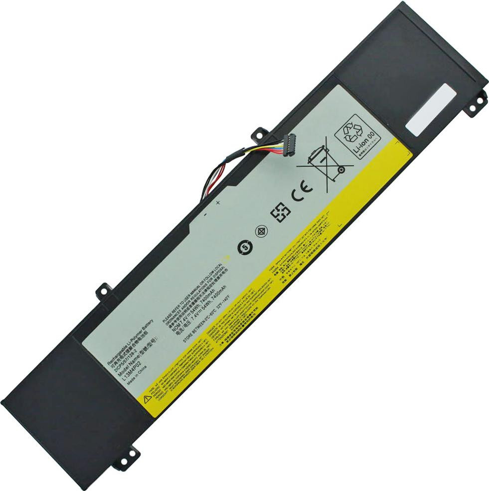 AccuCell Accu voor Lenovo Erazer Y50, Li-Polymer, 7,4V, 7300mAh